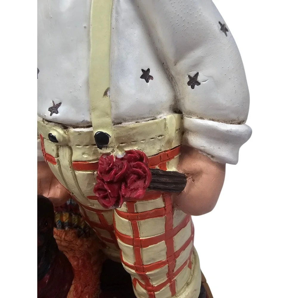 Midwest of Cannon Falls Thanksgiving Pilgrim Boy‎ Girl Turkey Figurines Set 2